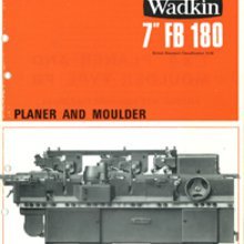 Wadkin FB Moulder Spare Parts